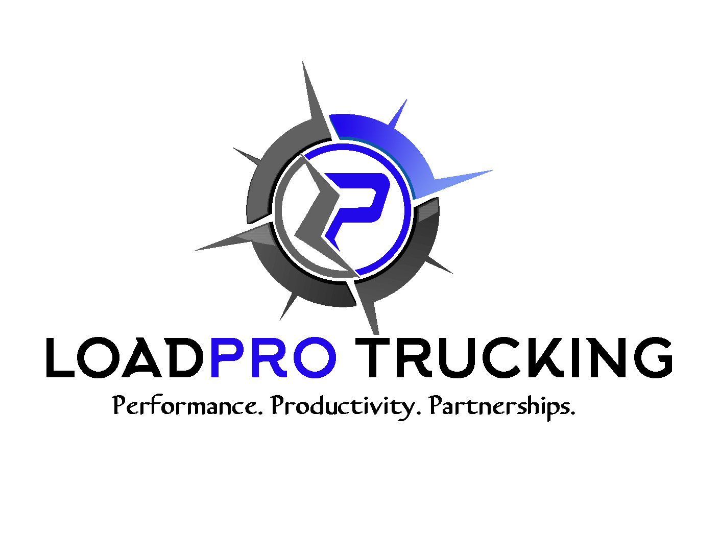 Loadpro Trucking Logo and illustration